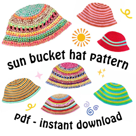 sun bucket hat crochet pattern