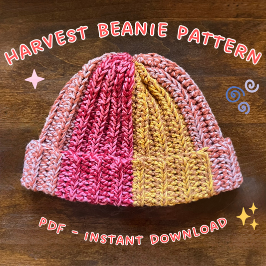 harvest beanie crochet pattern